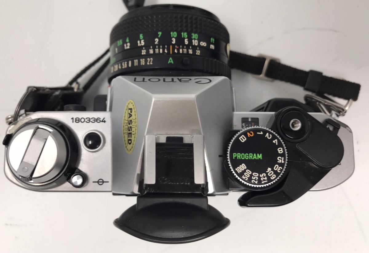 Canon AE1 Program SLR 35mm Film Camera Kit w/Lenses Converter & Flash