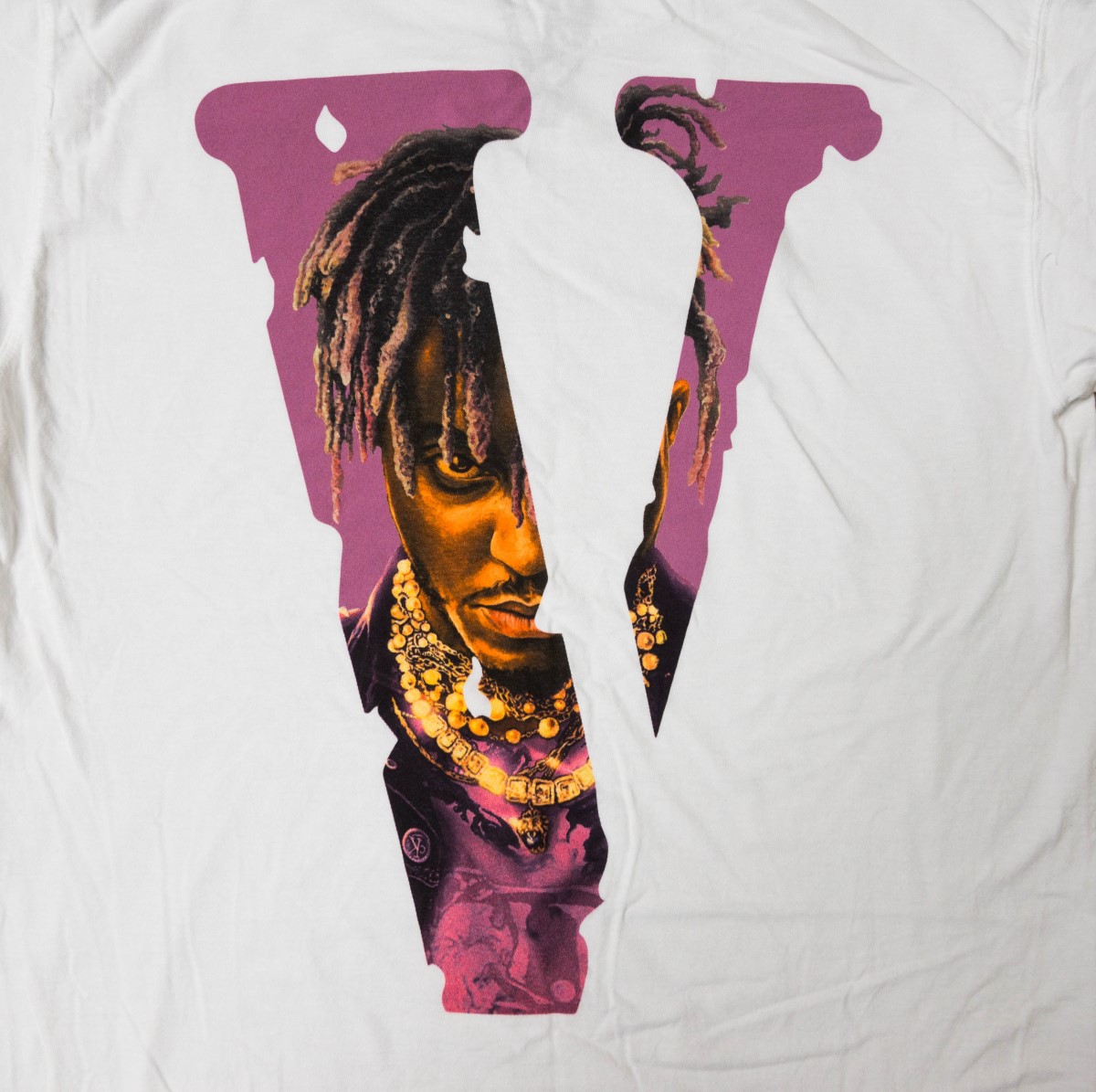 white juice wrld vlone shirt