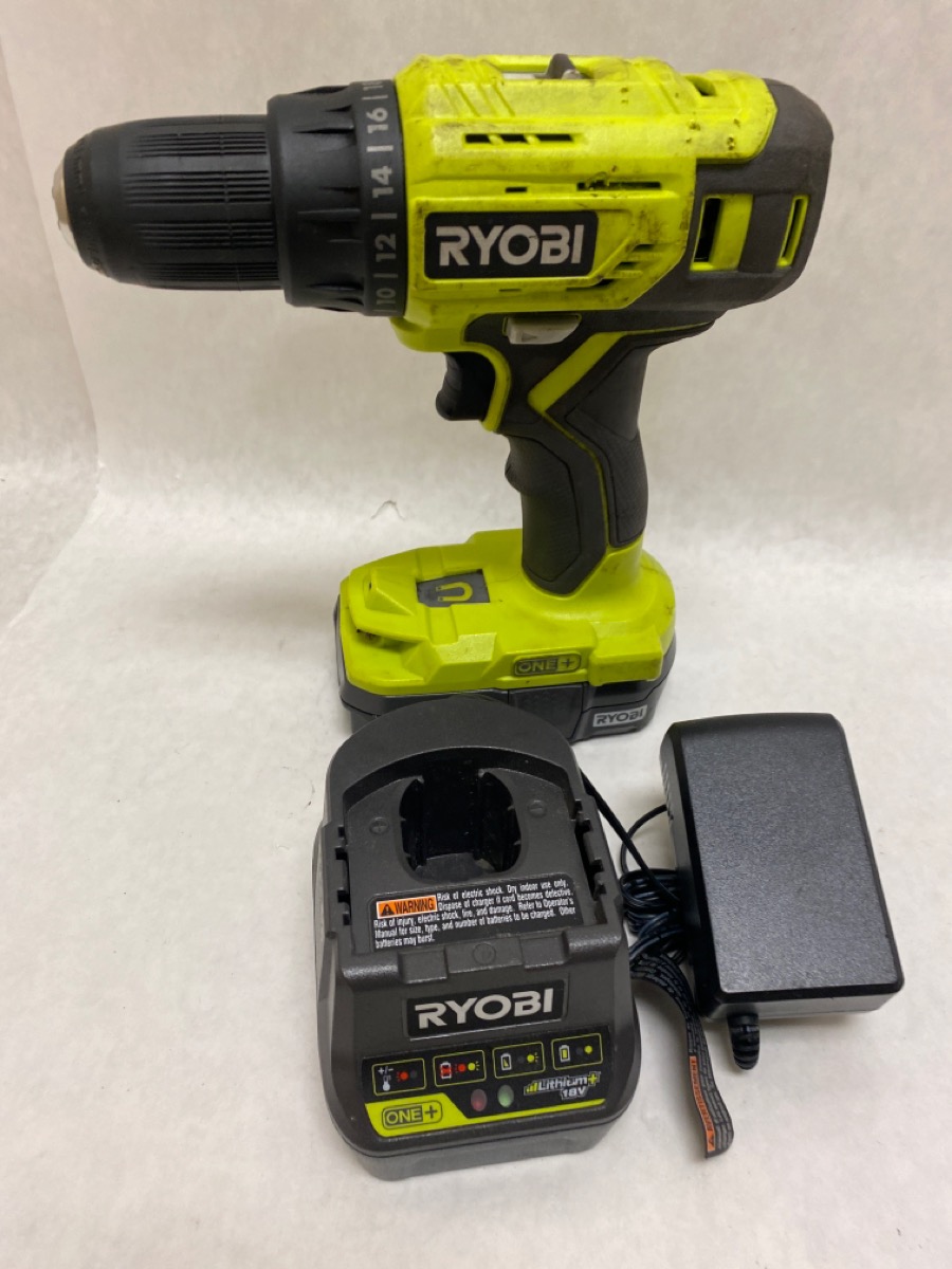 RYOBI P215VN 18-Volt ONE+ Lithium-Ion Cordless 1/2 in. DrillDriver ...