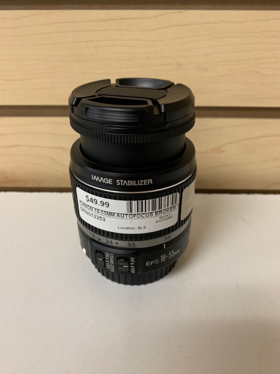 CANON Lens/Filter EFS 1855MM 13.55.6 IS For parts or not working
