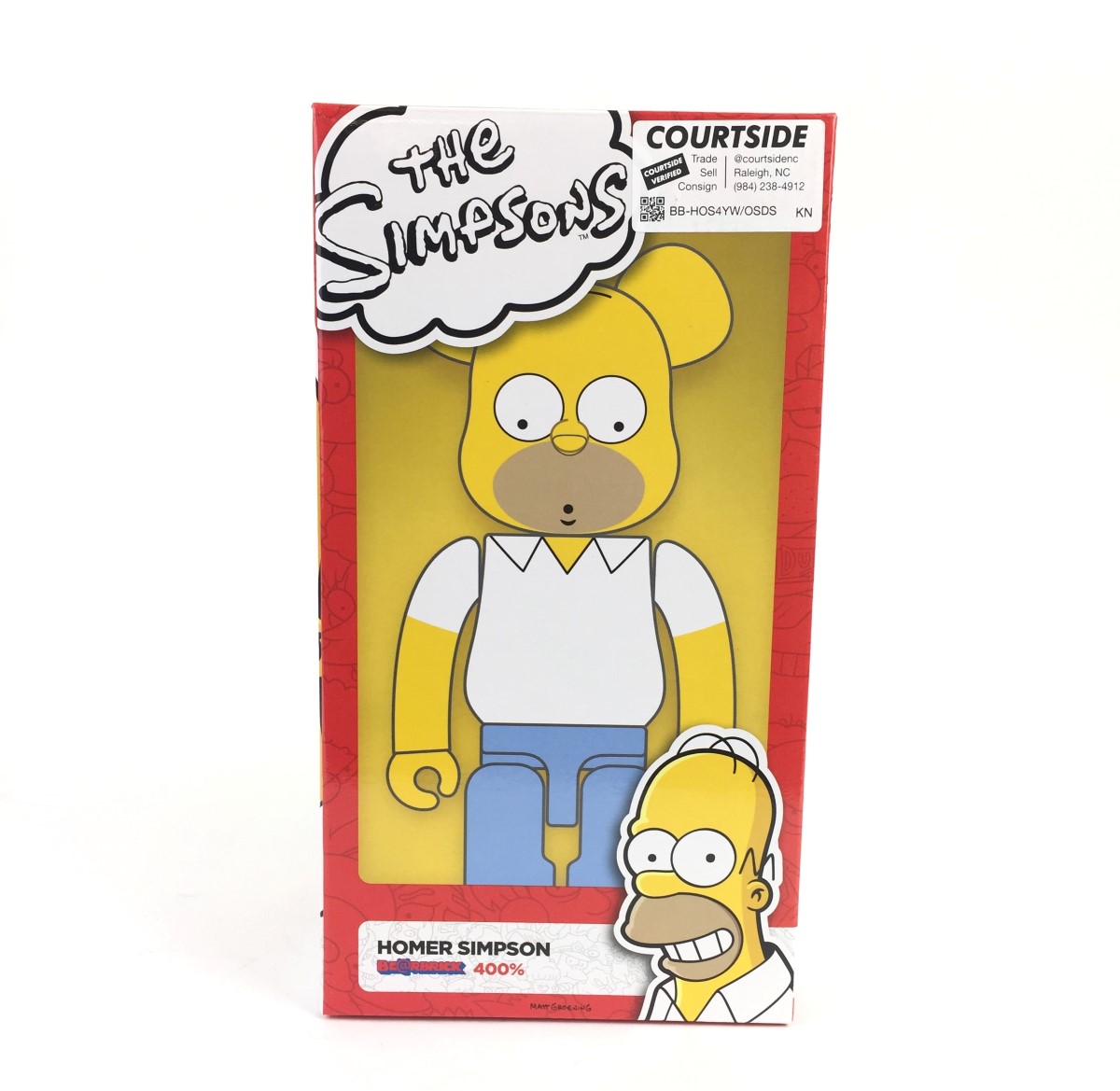bearbrick homer simpson 400