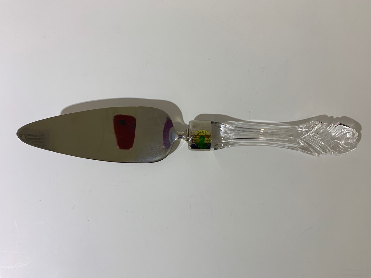 Waterford crystal Bridal Cake Knife and Server Set In Box Like New