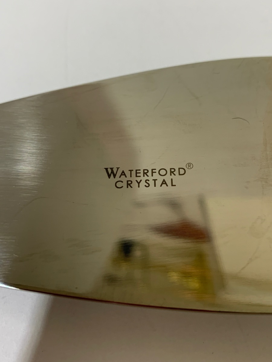 Waterford crystal Bridal Cake Knife and Server Set In Box Like New