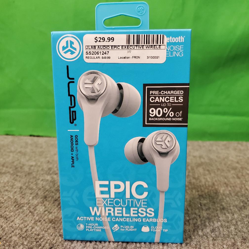 JLab Audio Epic Executive Wireless Active Noise Canceling Earbuds Bluetooth Brand New Sooner
