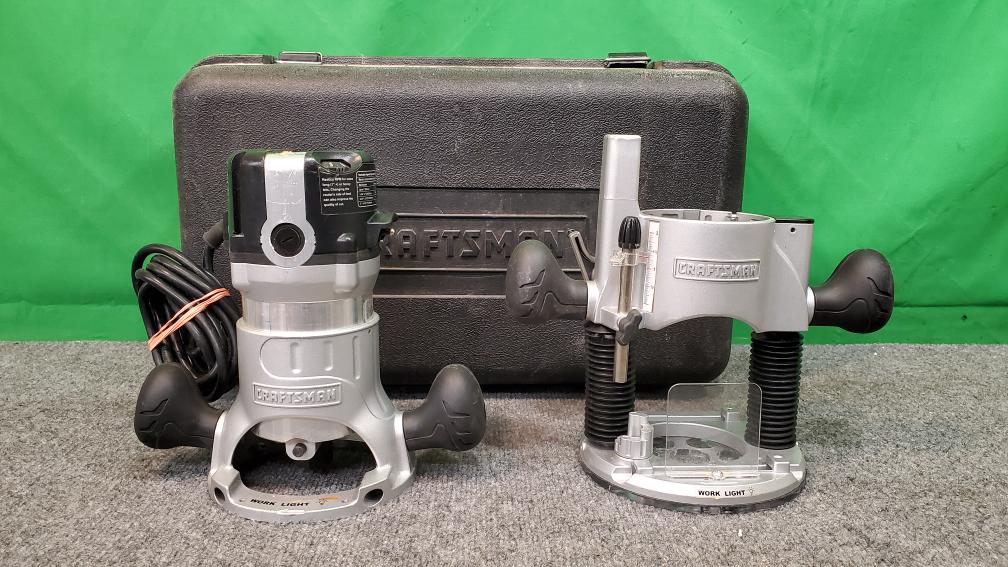 Craftsman 2HP Variable Speed Combo Plunger Router Kit Model 320.17543