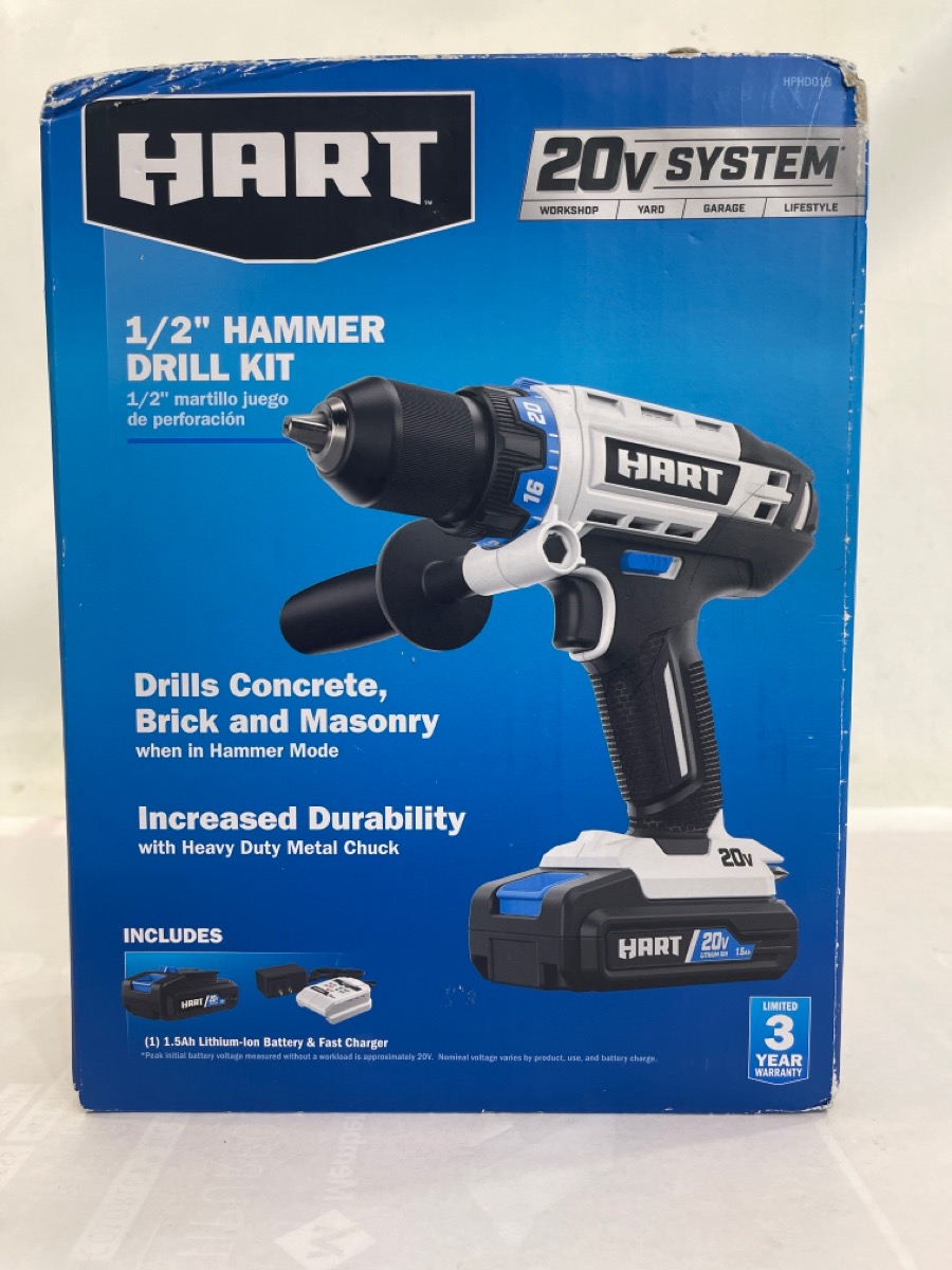 HART HPHD01B DRILL/DRIVER KIT (aljp) Brand New Sharp Assets LLC