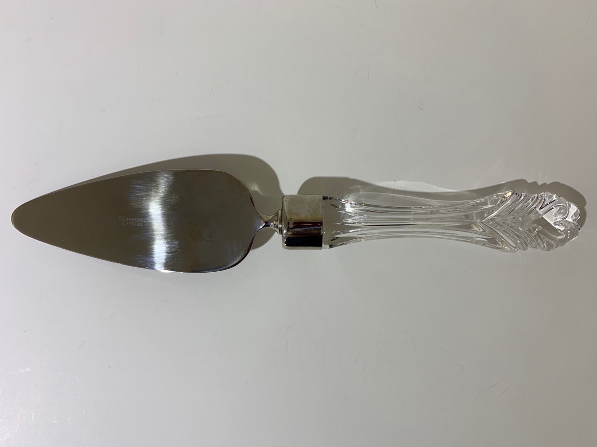 Waterford crystal Bridal Cake Knife and Server Set In Box Like New Buya