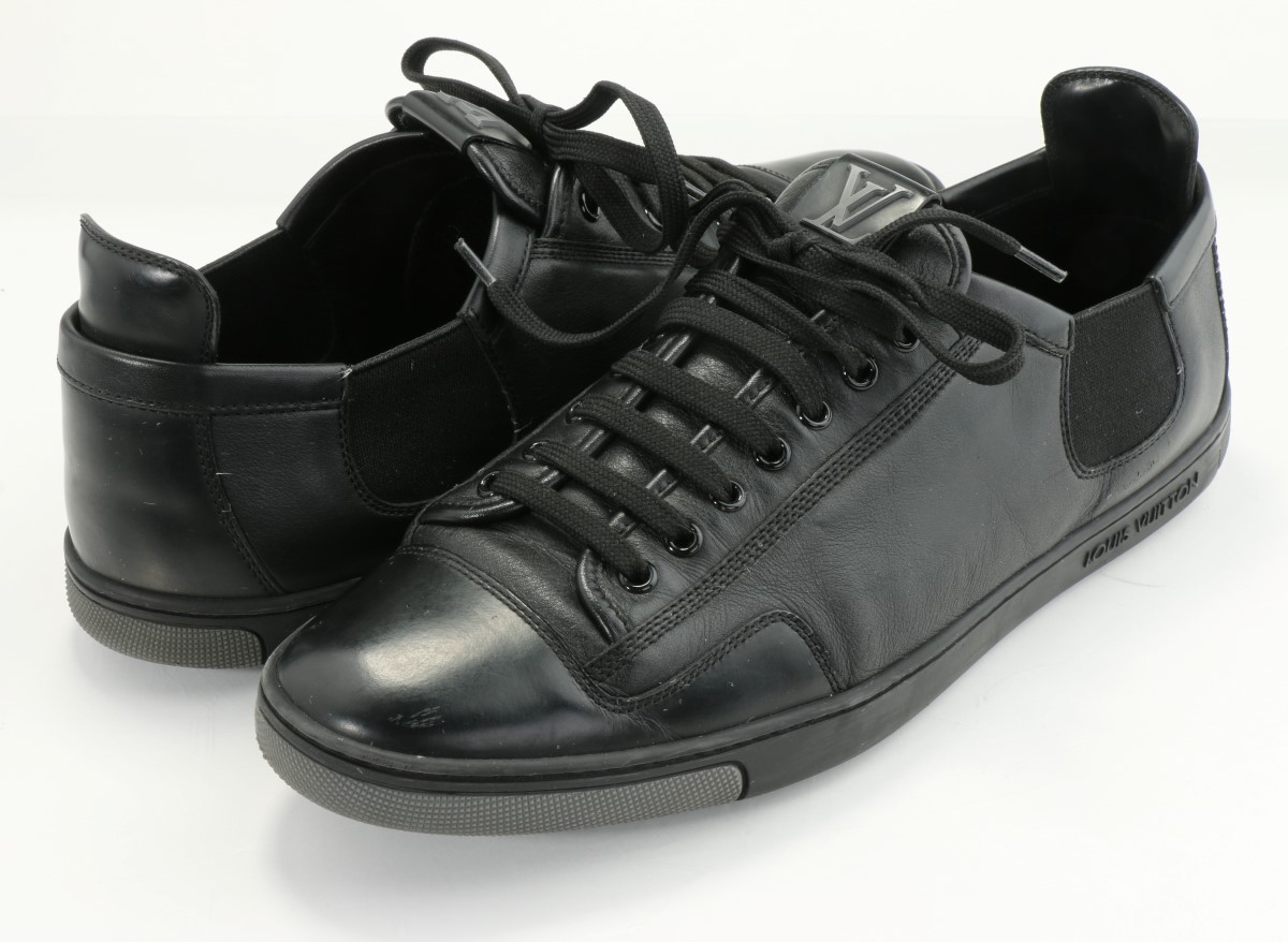 Louis Vuitton Monogram Sneakers - Black Good | Buya