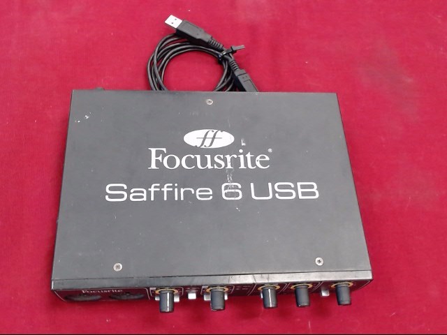 Как подключить saffire 6 usb