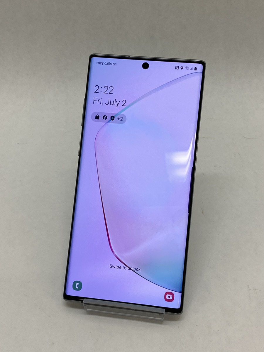 note 10 aura glow silver