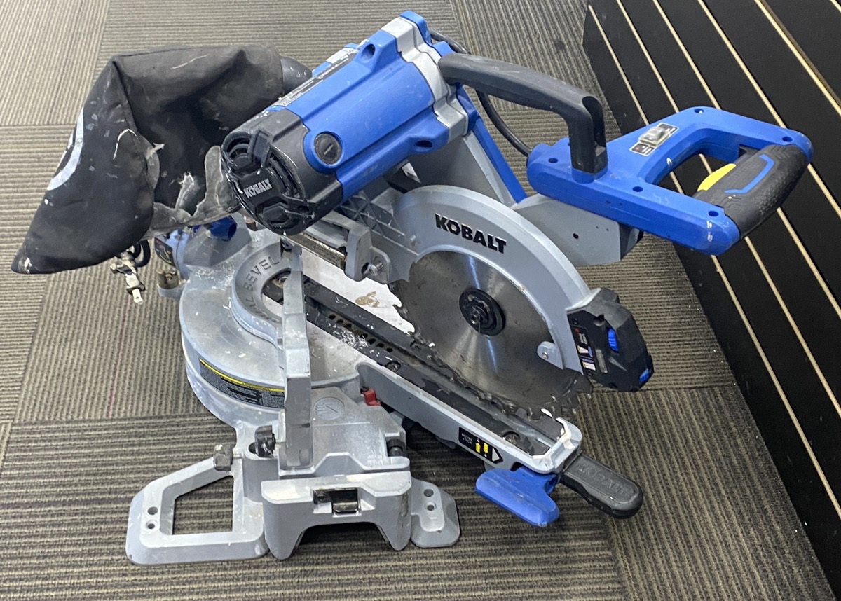 Kobalt 10In Compact Sliding DualBevel Miter Saw Acceptable Buya