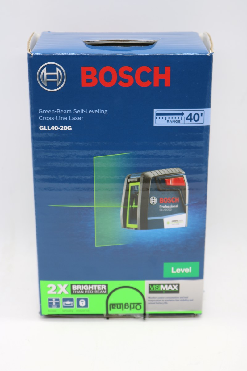 BOSCH GLL4020G GREENBEAM SELFLEVELING CROSSLINE LASER *SEALED