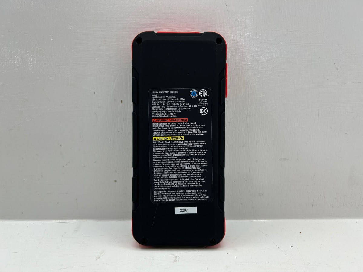 Vector SS6Lv, Silver 1200A Peak Battery Lithium Jump Starter Usb Power