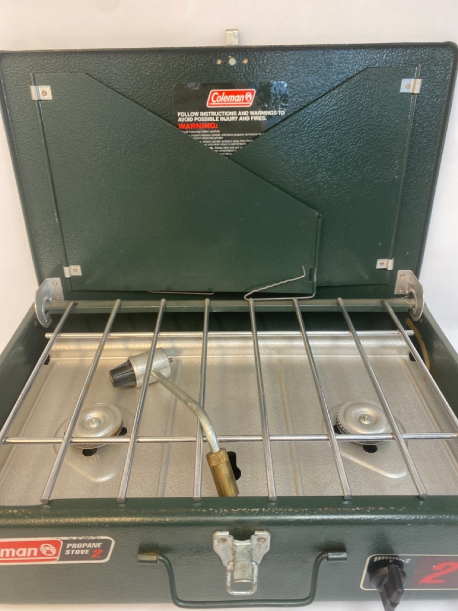 COLEMAN 2 BURNER PROPANE STOVE 2BURNER Very Good Capitol City Pawn