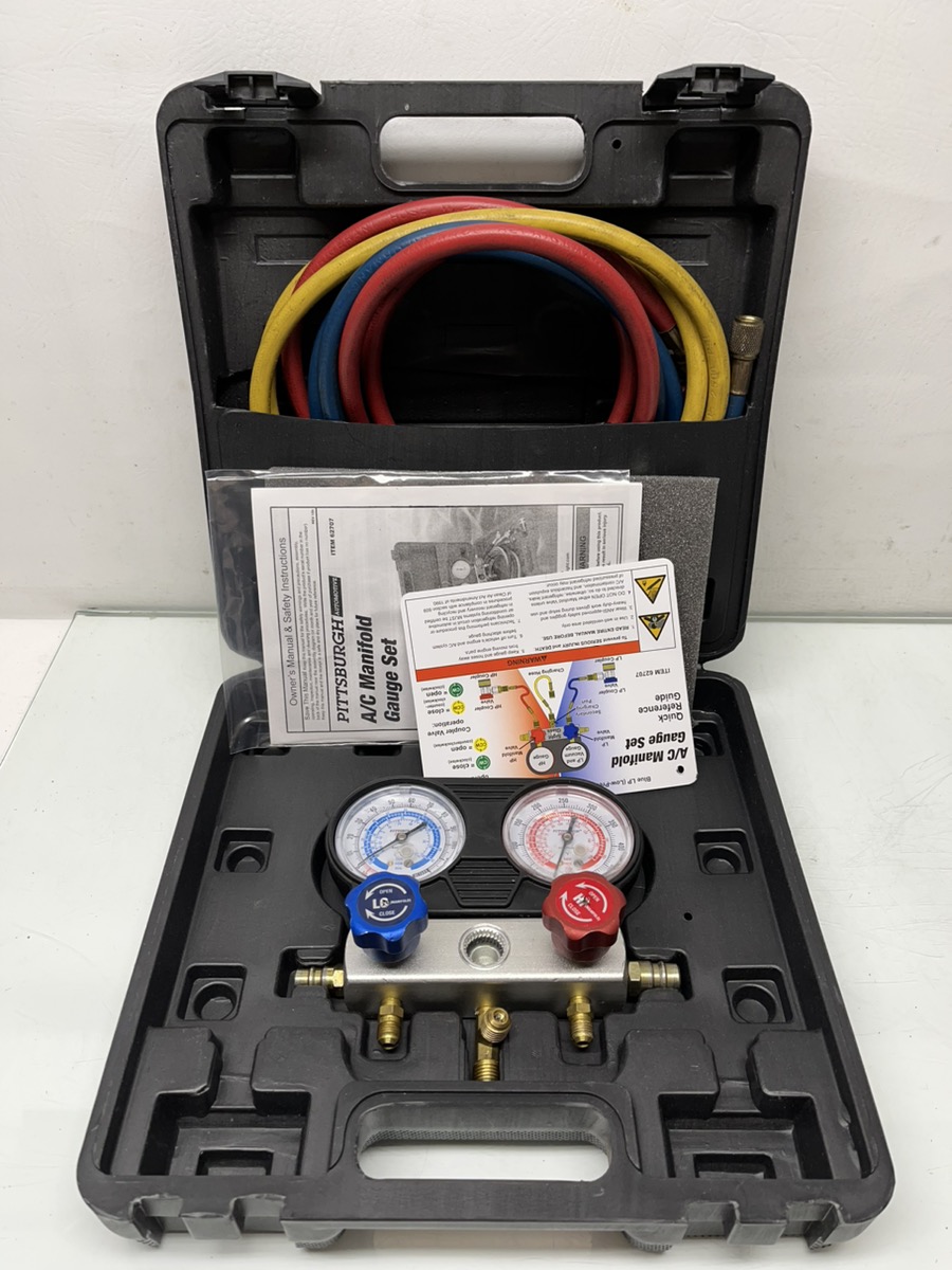 PITTSBURG 62707 A/C MANIFOLD GAUGE SET IN BOX Good Capitol City Pawn