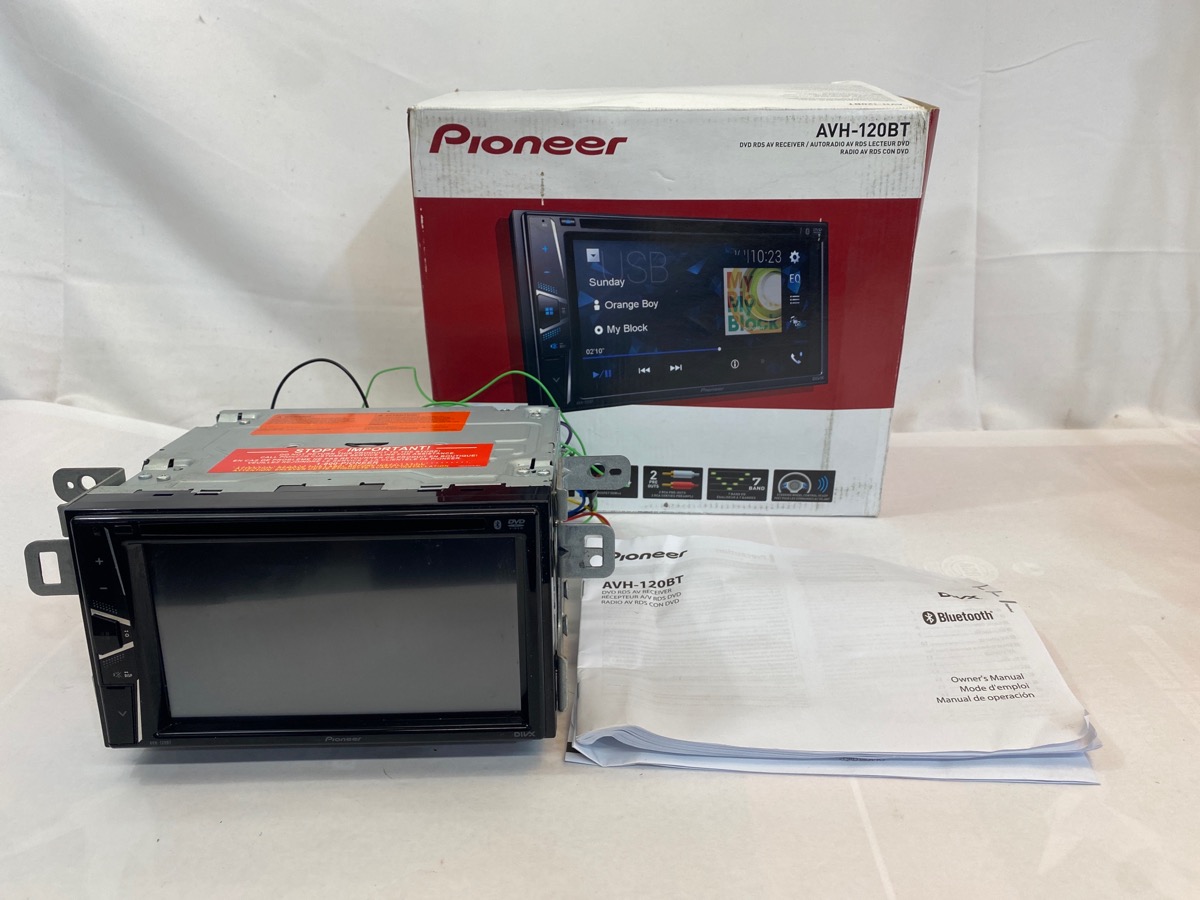 Pioneer AVH120BT 6.2 Inch Double Din DVD/MP3/CD Player w/ Touchscreen