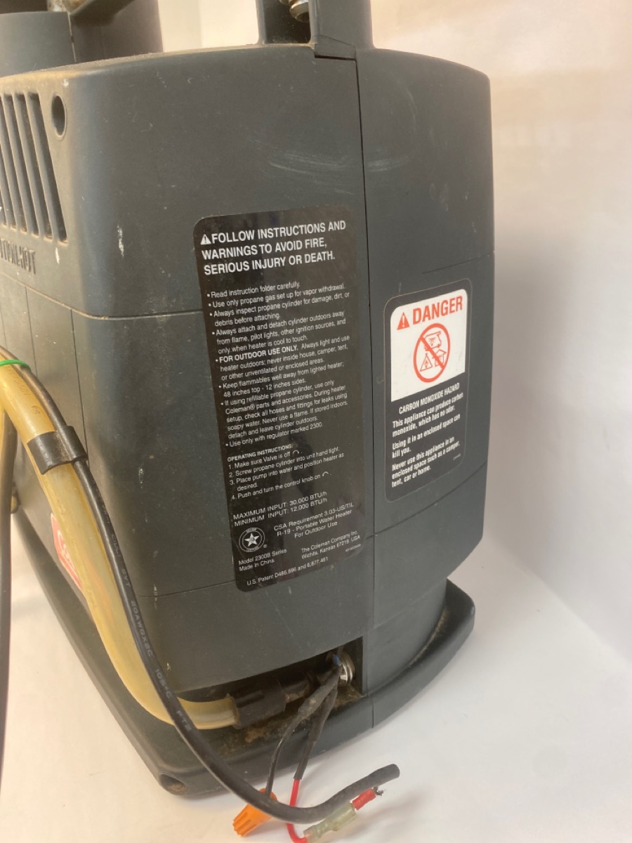 COLEMAN PORTABLE HOT WATER HEATER Good Capitol City Pawn & Jewelry