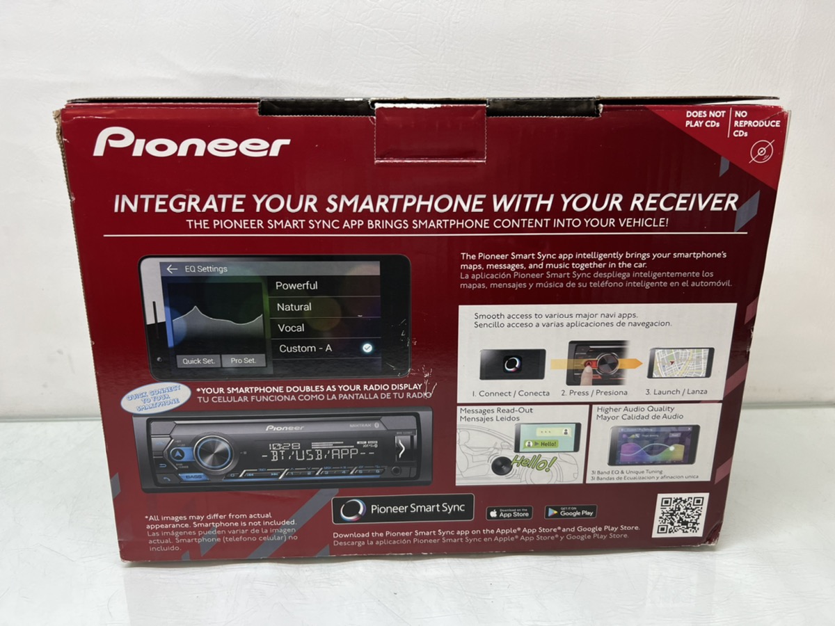 PIONEER ELECTRONICS MXTS3266BT 4 SPEAKER CAR AUDIO SYSTEM PACKAGE W