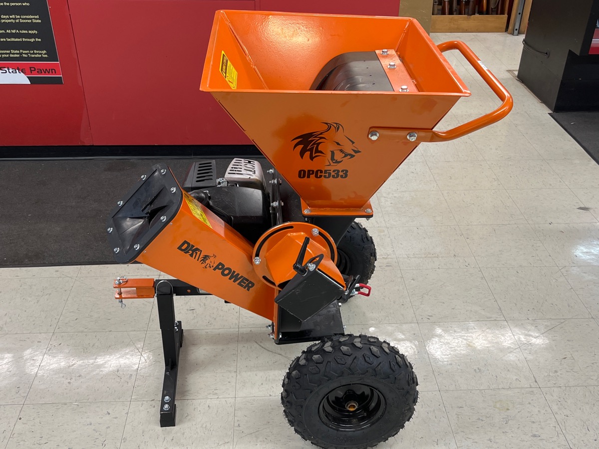 Dk Power Chipper 6.5HP OPC533 195cc Portable Gas Powered Wood Chipper