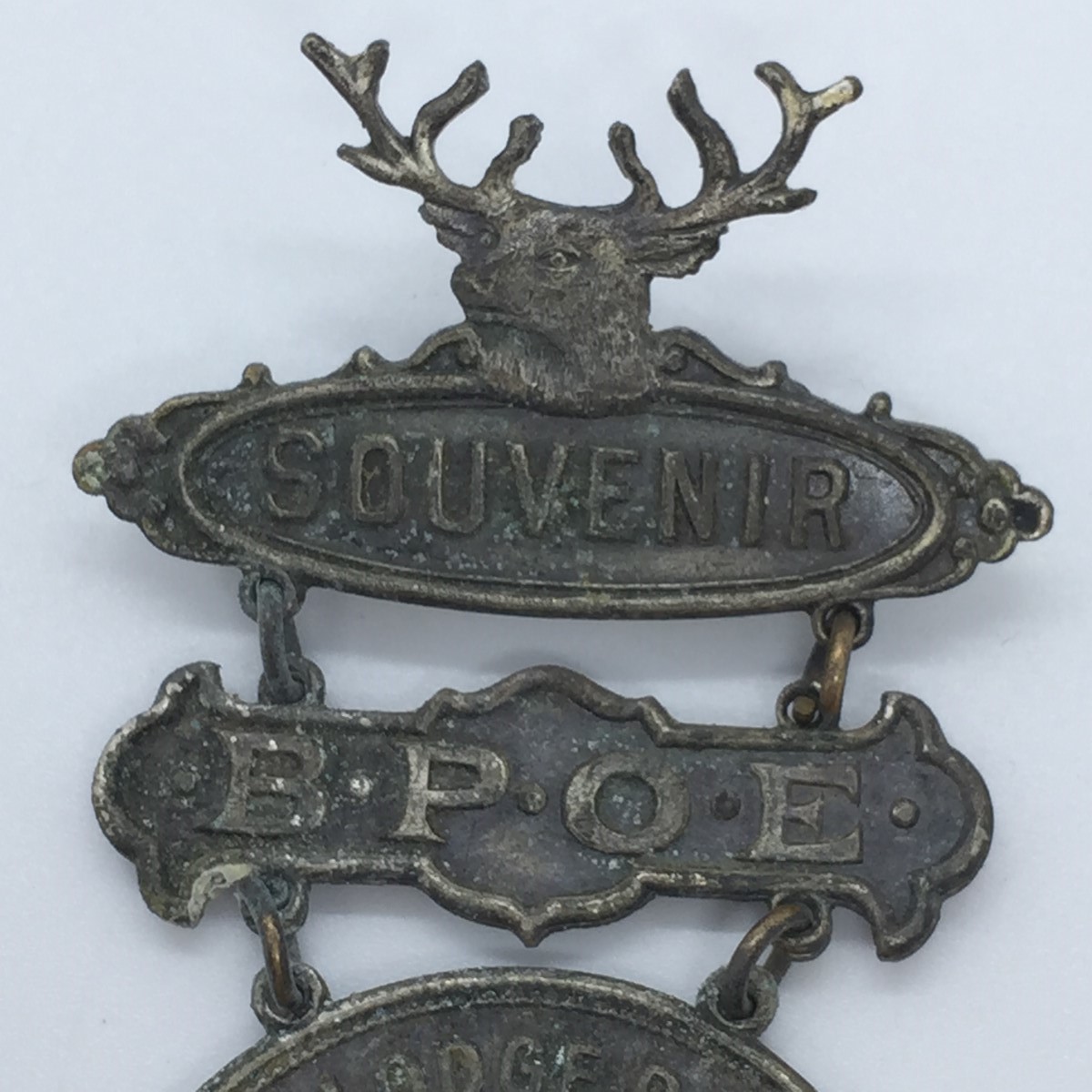 1911 SOUVENIR B.P.O.E ELKS GRAND LODGE RENUNION ALANTIC CTY MEDAL PIN ...