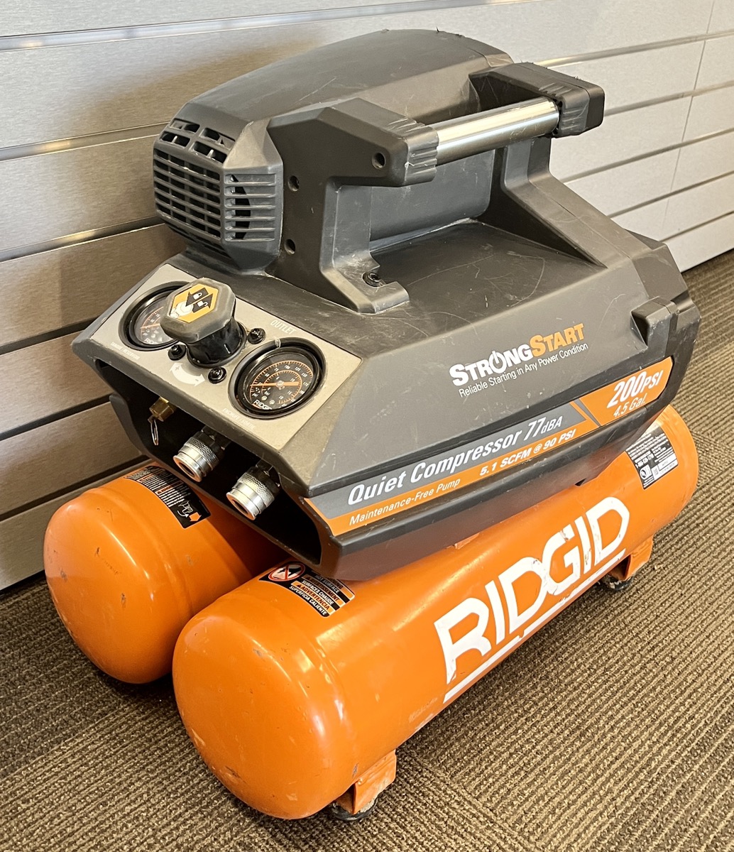 RIDGID OF45200SST Dual Tank Air Compressor Very Good Buya