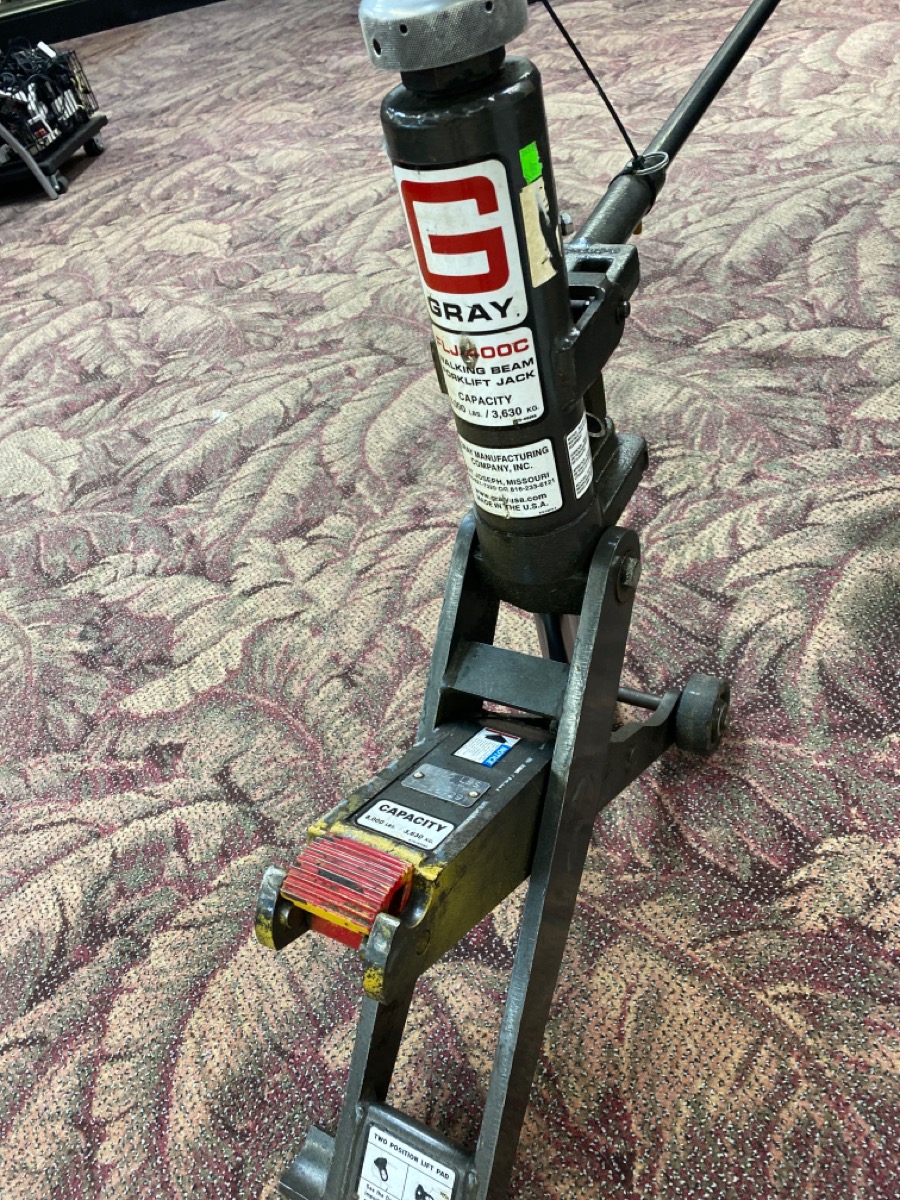 Gray 4 Ton Heavy Duty Forklift Jack FLJ400C Very Good