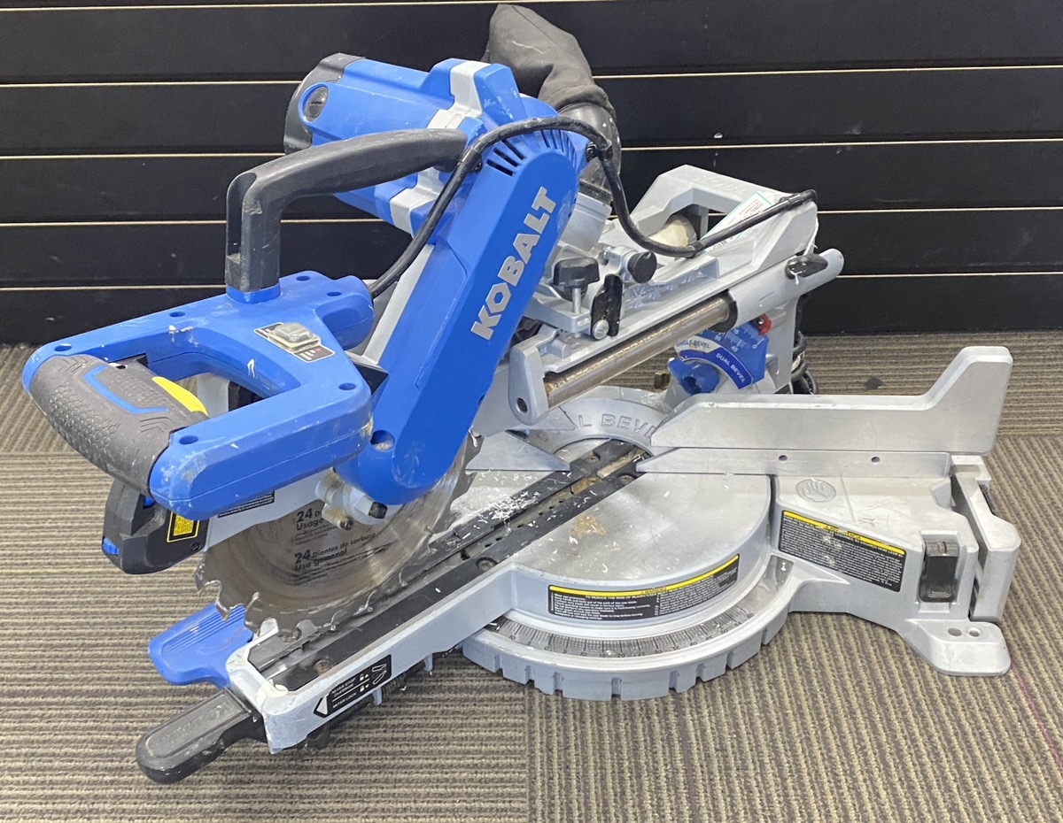 Kobalt 10In Compact Sliding DualBevel Miter Saw Acceptable Buya