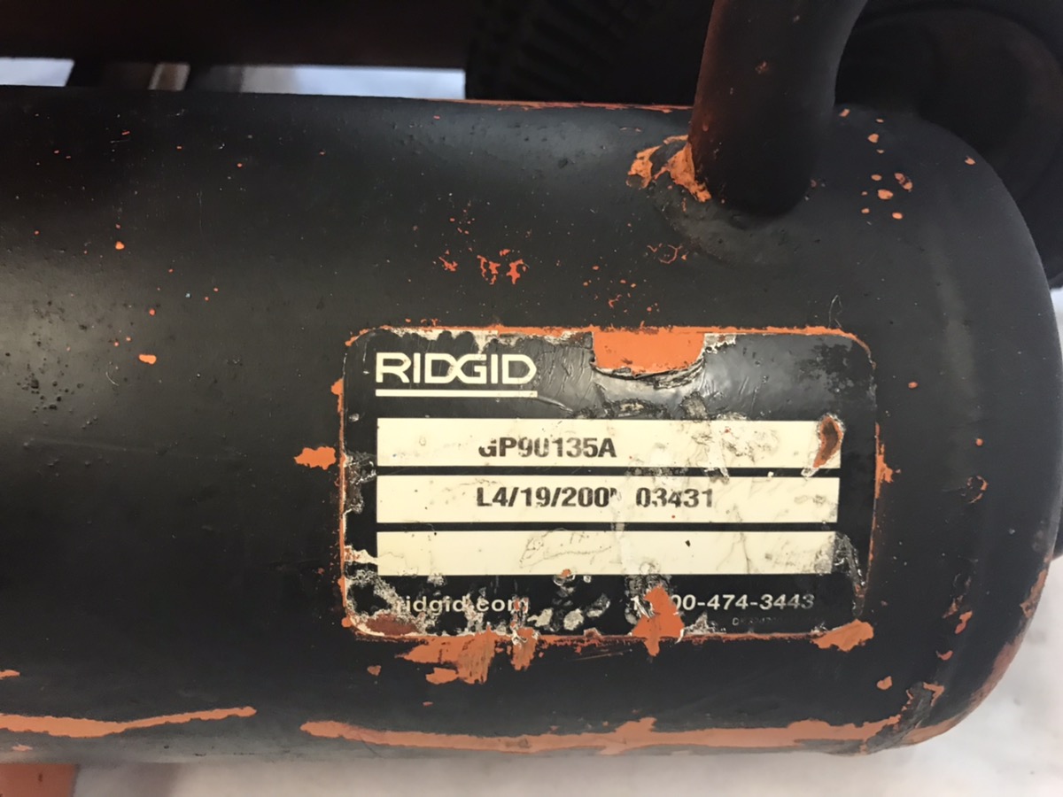 RIDGID GAS POWERED WHEELBARROW AIR COMPRESSOR GP90135A ASIS For parts