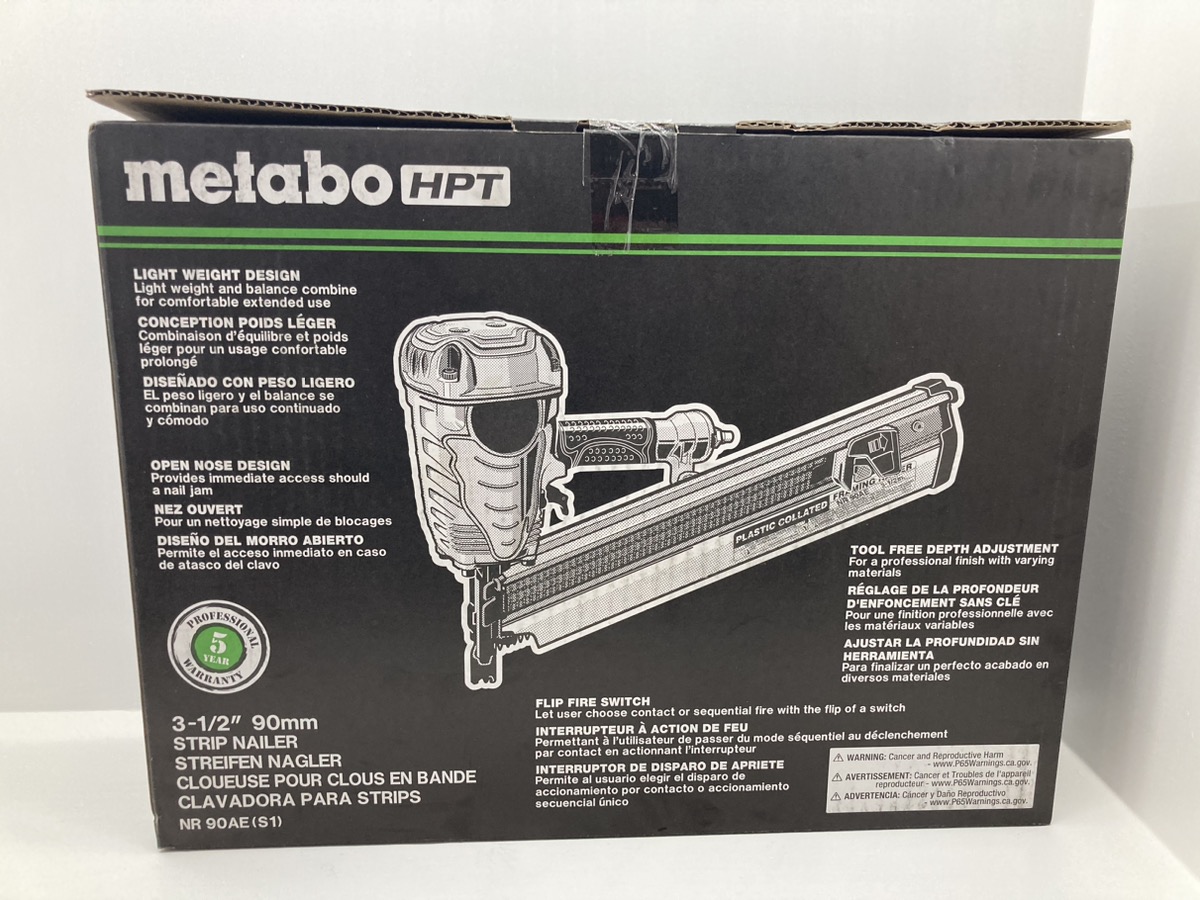 Metabo NR90AE 3 1/2" 90mm Strip/Framing Nailer Brand New Buya