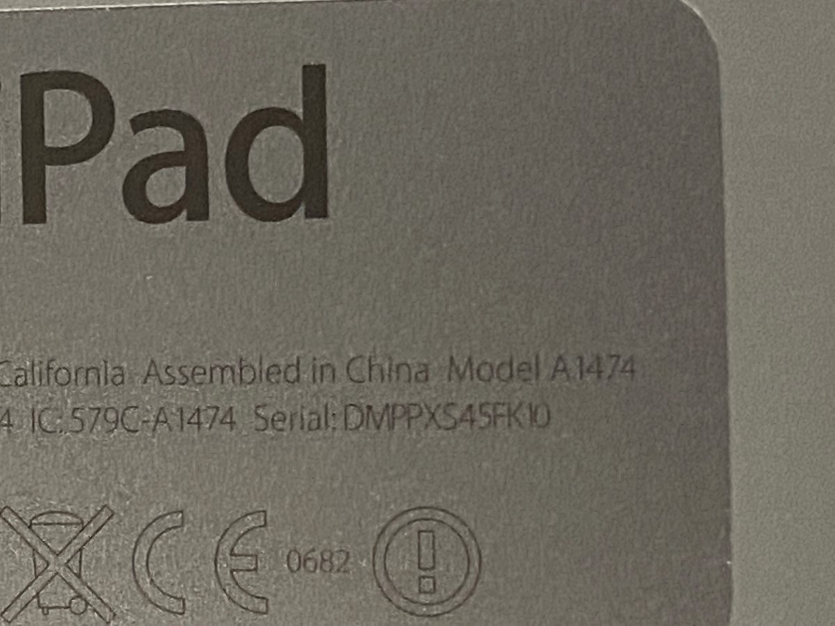 APPLE IPAD AIR MD785LL/B For parts or not working Buya