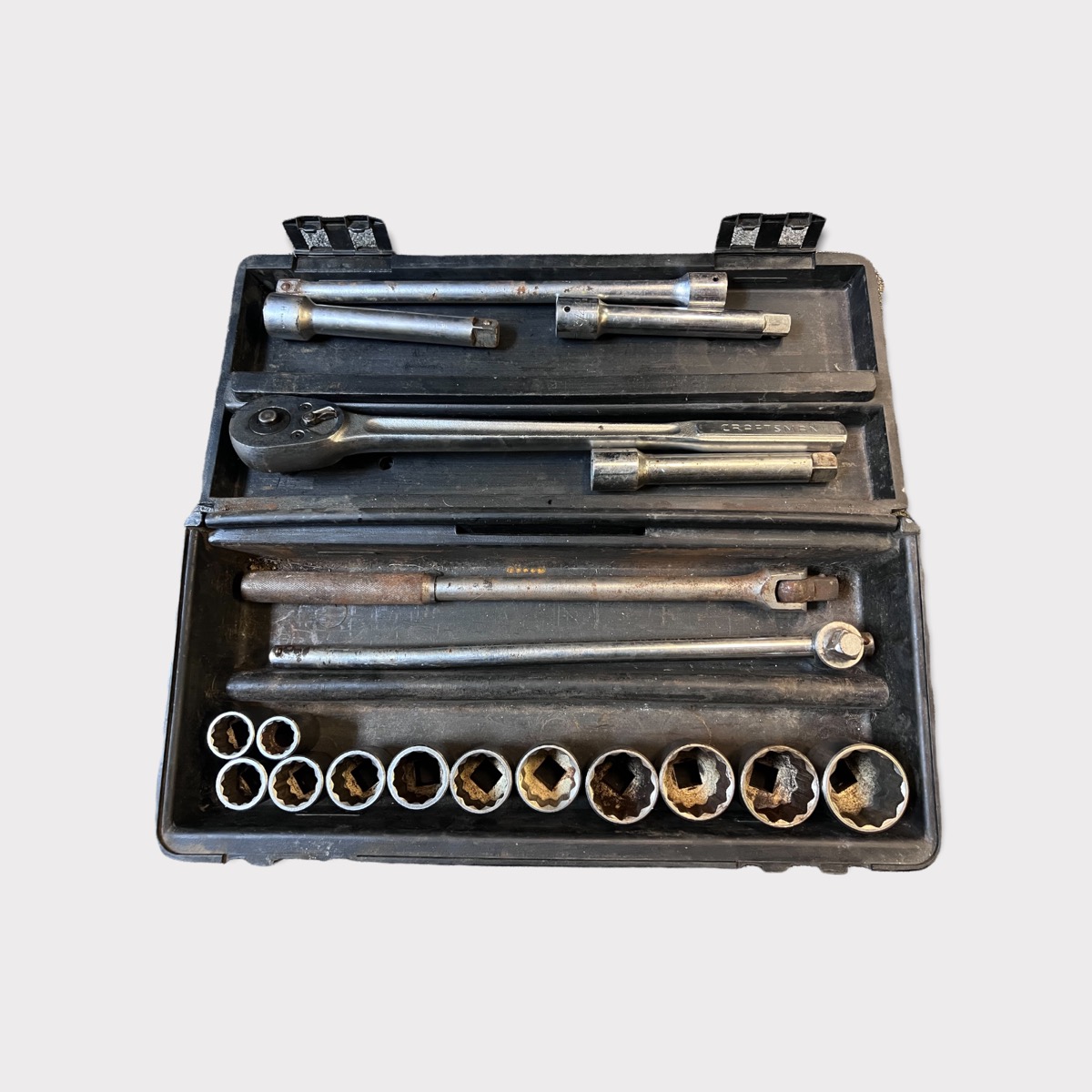 Vintage Sears Craftsman 3/4" Drive Socket Set w/ misc John Deere Very