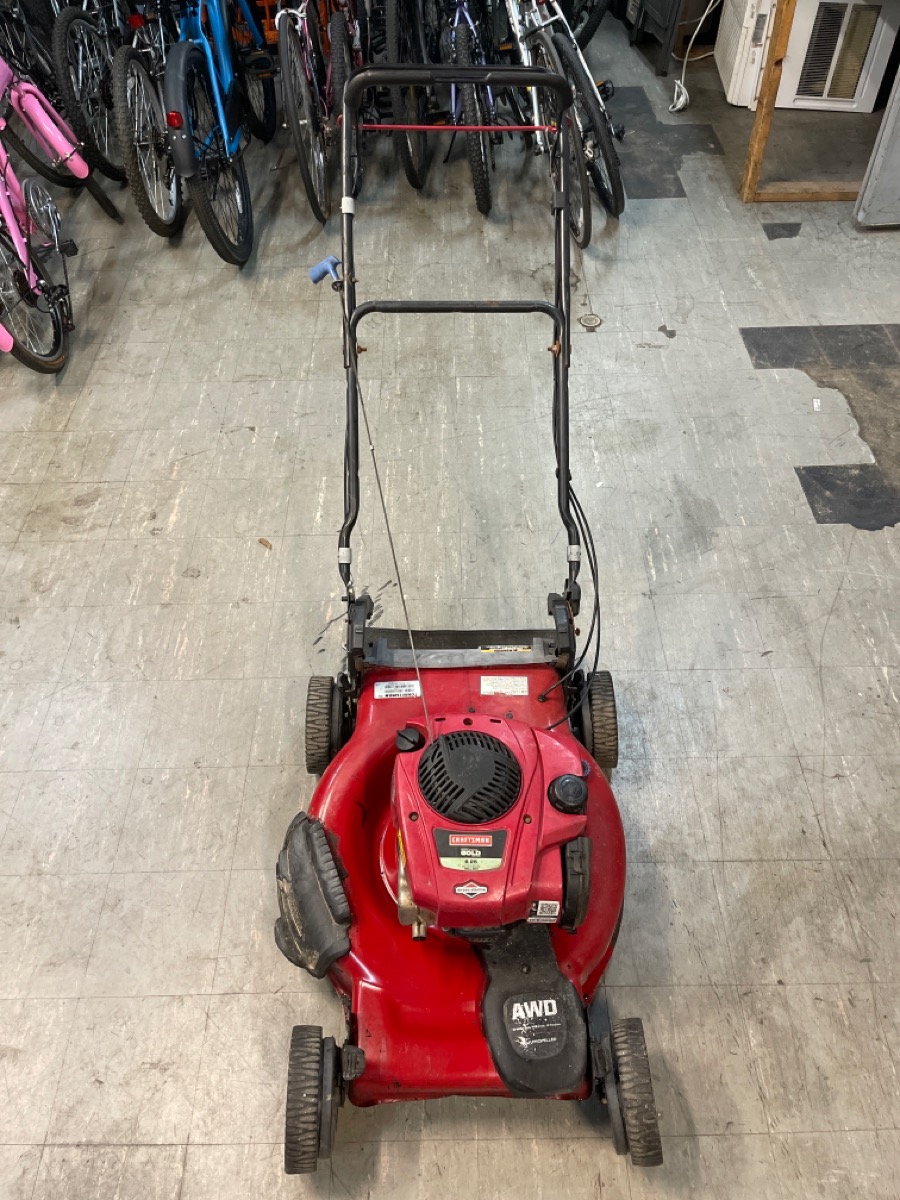 CRAFTSMAN 917.370880 AWD GAS POWERED LAWN MOWER For parts or not working Sharp Assets LLC