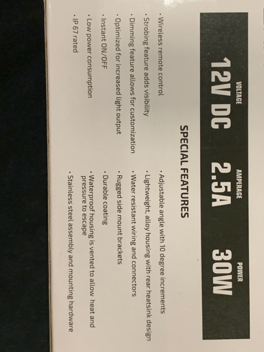 ALPENA TERRABAR 9 LED LIGHT WITH REMOTE Like New Buya