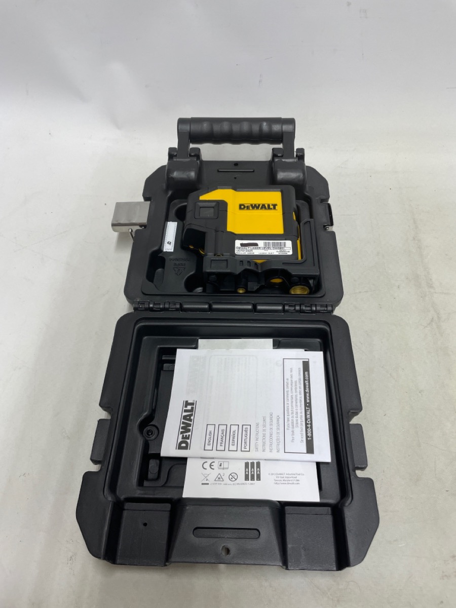 NEW DEWALT DW0851 SELF LEVELING SPOT BEAMS AND HORIZONTAL LINE 5 DOT