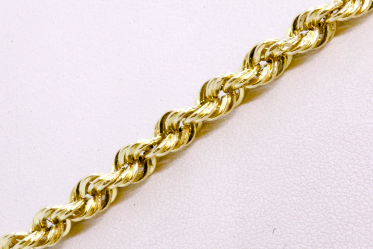 Michael Anthony MA 21" 14K Yellow Gold 3.8mm Thick Rope Link Chain