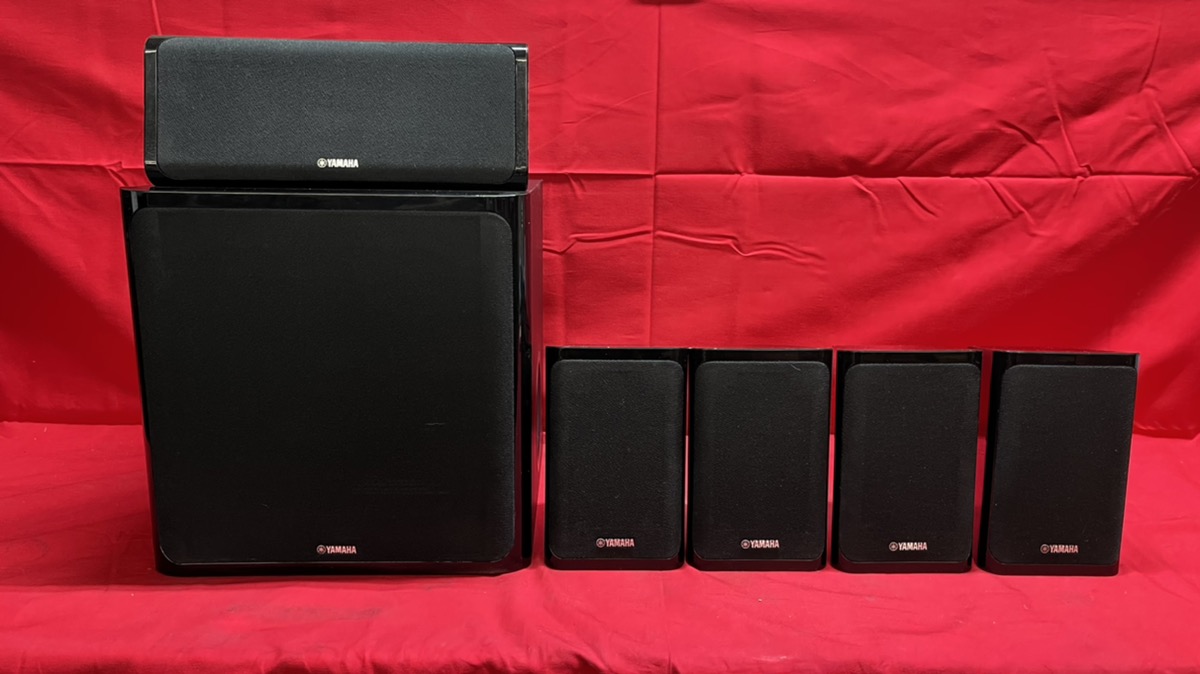 Yamaha Home Theater Surround Sound Speakers NS-C40 & NS-B40 & Subwoofer ...