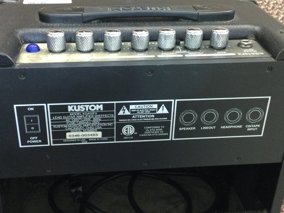 KUSTOM AMPLIFICATION KGA10FX Acceptable Buya