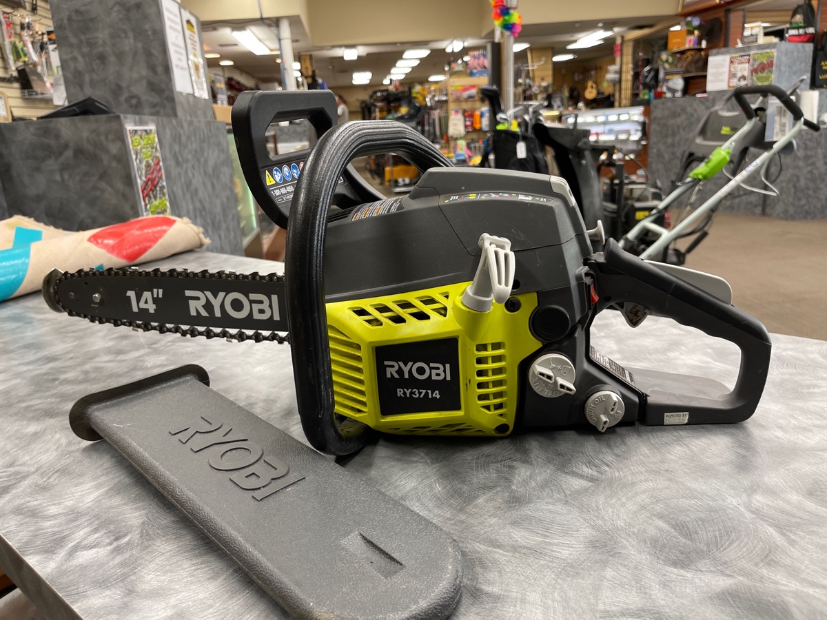 RYOBI RY3714 14" GASOLINE CHAINSAW Good Axel