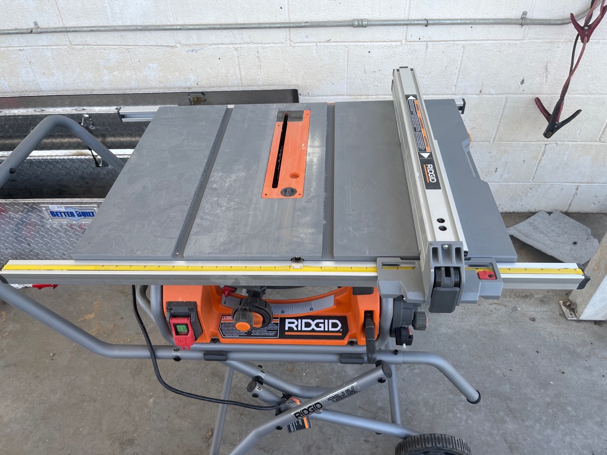 Ridgid 15amp 10 Portable Pro Jobsite Table Saw W Stand R4514 Very Good Buya