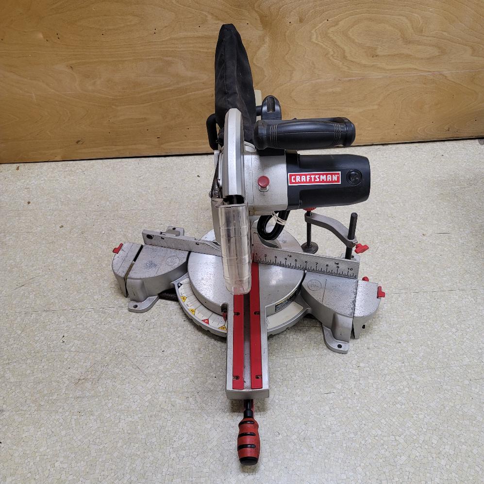 CRAFTSMAN 137.212390 12" SLIDING COMPOUND MITER SAW (oe kp) Good | Buya