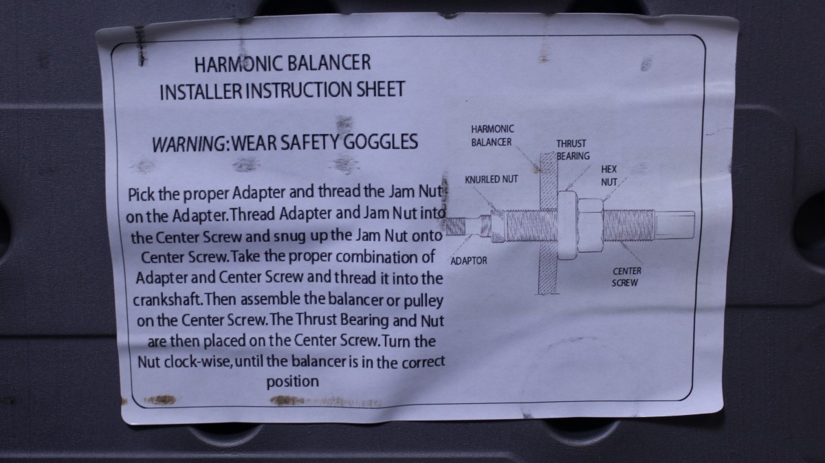 NAPA 3679 HARMONIC BALANCER INSTALLER KIT Good Mr. Pawn AZNV