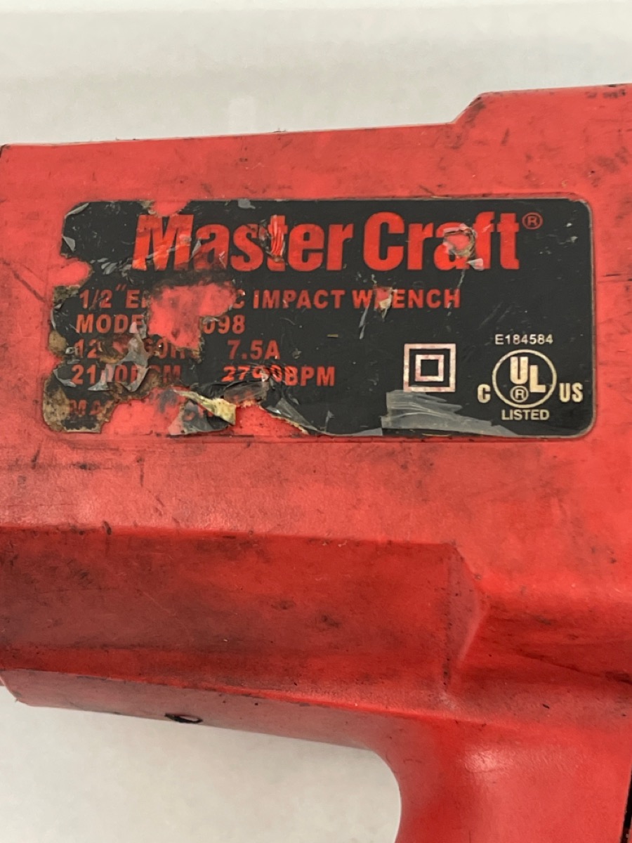 MASTERCRAFT 120V CORDED IMPACT WRENCH Good Buya