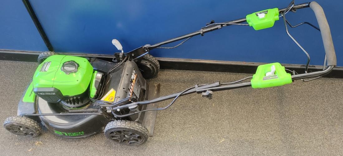 Greenworks Lmf414 Battery Powered Electric Lawn Mower Good Buya 7310