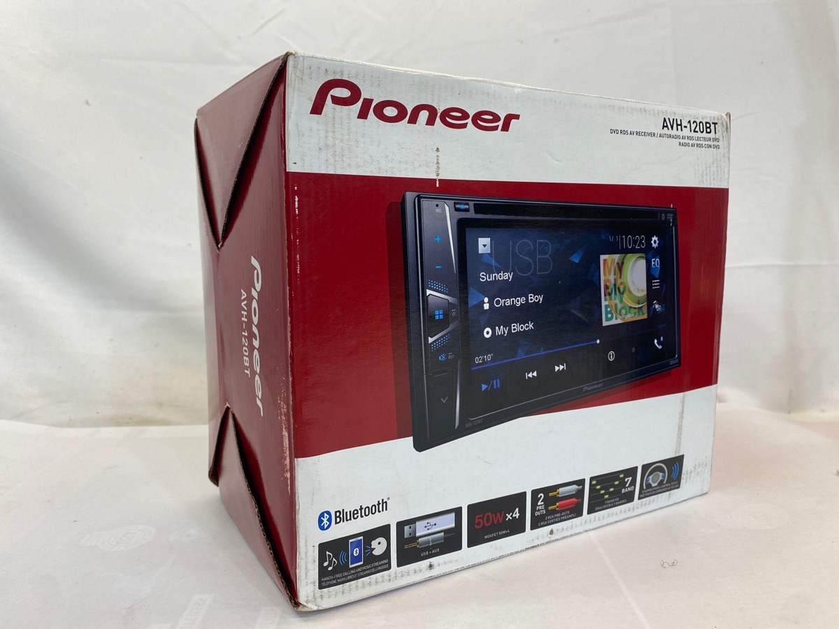 Pioneer AVH120BT 6.2 Inch Double Din DVD/MP3/CD Player w/ Touchscreen