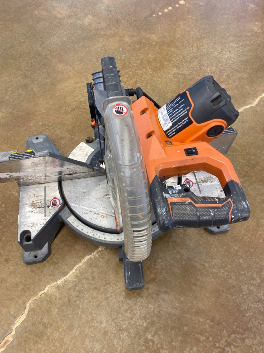 RIDGID,15 Amp 10 in. Corded Dual Bevel Miter Saw with LED Cut Line
