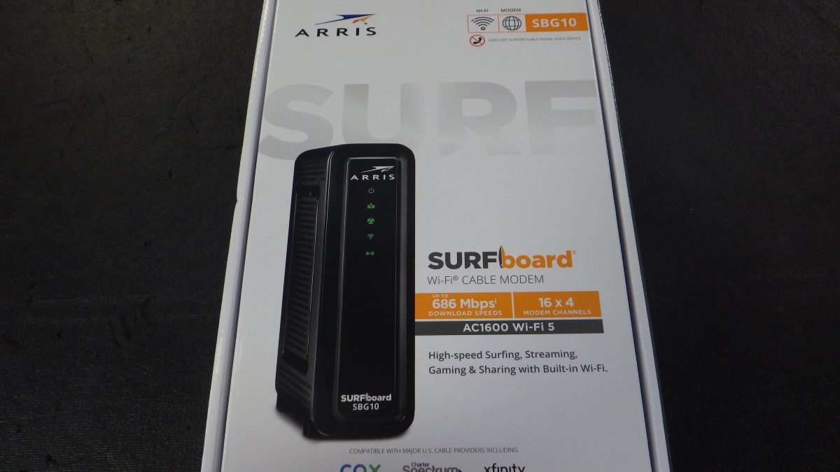 ARRIS SBG10 SURFboard® DOCSIS® 3.0 Cable Modem & WiFi® Router Brand