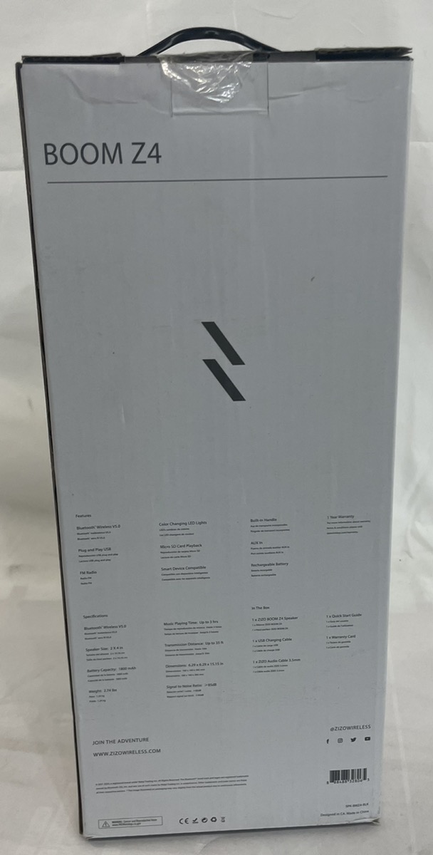 ZIZO BOOM Z4 WIRELESS PORTABLE LED SPEAKER 30 WATTS (ml) Very Good Buya