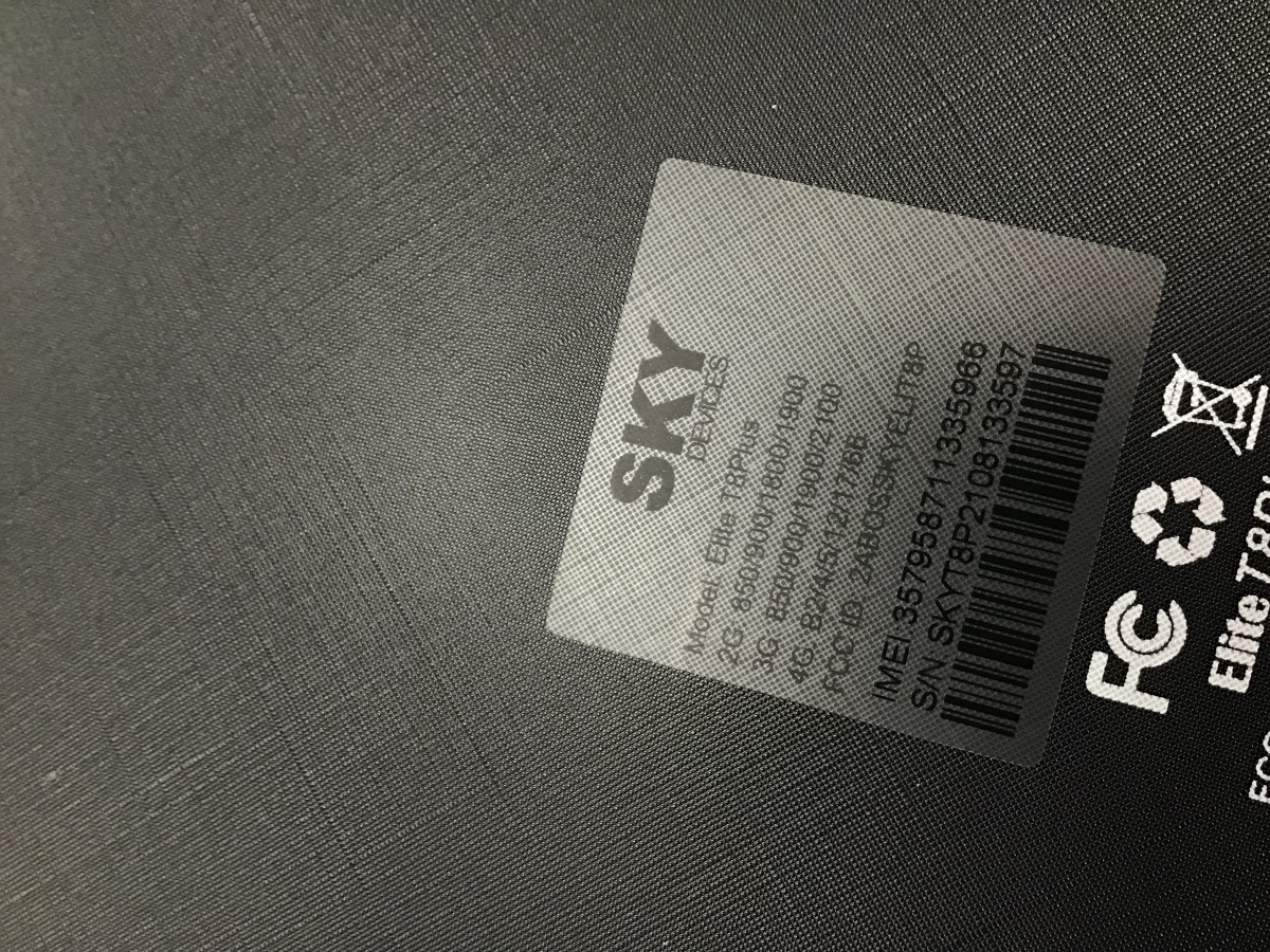 SKY ELITE T8 PLUS WIFI+4G TABLET Good Buya