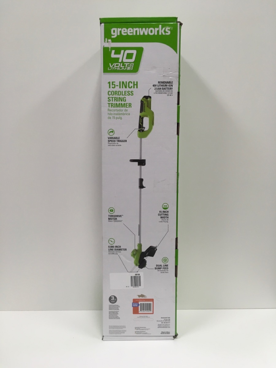 GREENWORKS CORDLESS 15INCH LAWN TRIMMER (STF307) Good Pawn 1