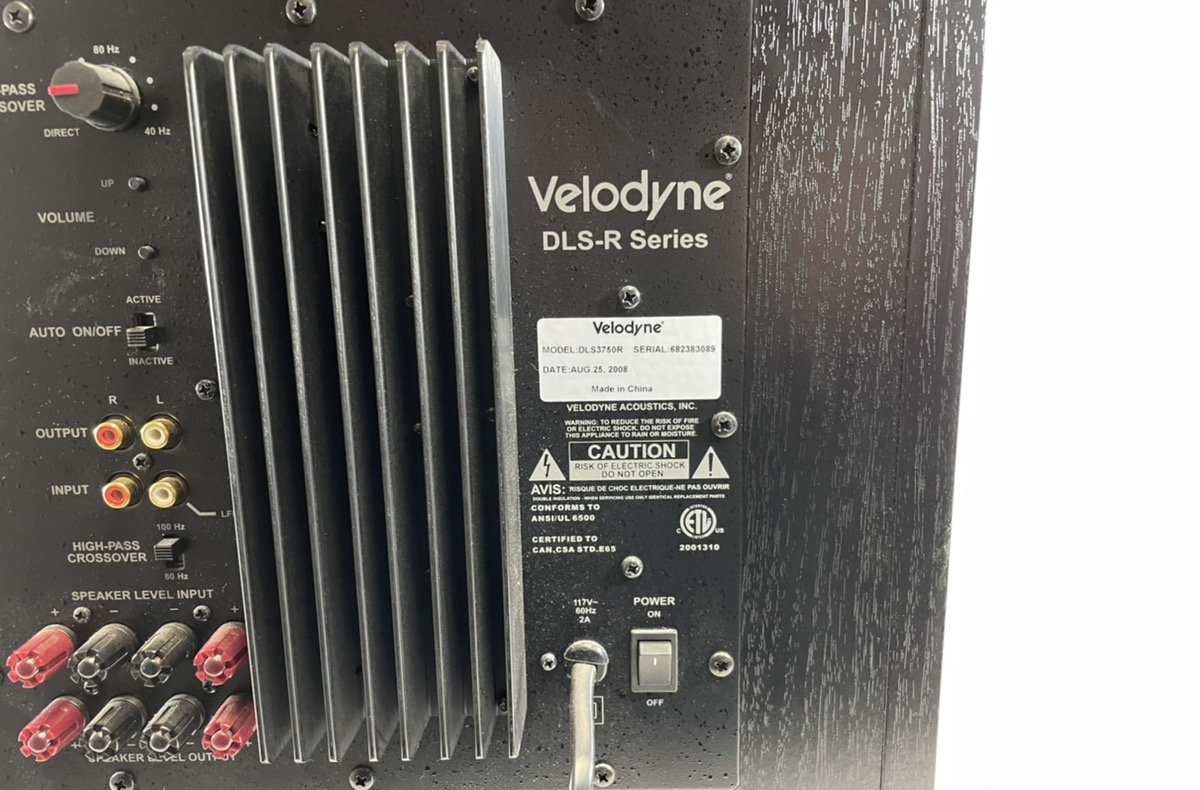 Velodyne Acoustics DLS3750R 10" Powered Subwoofer DLSR Series Tested
